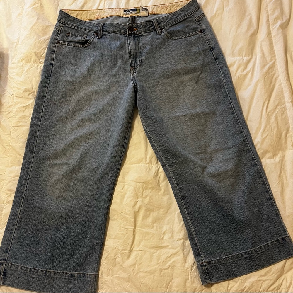 Old Navy Vintage Cropped Wide Leg Jeans